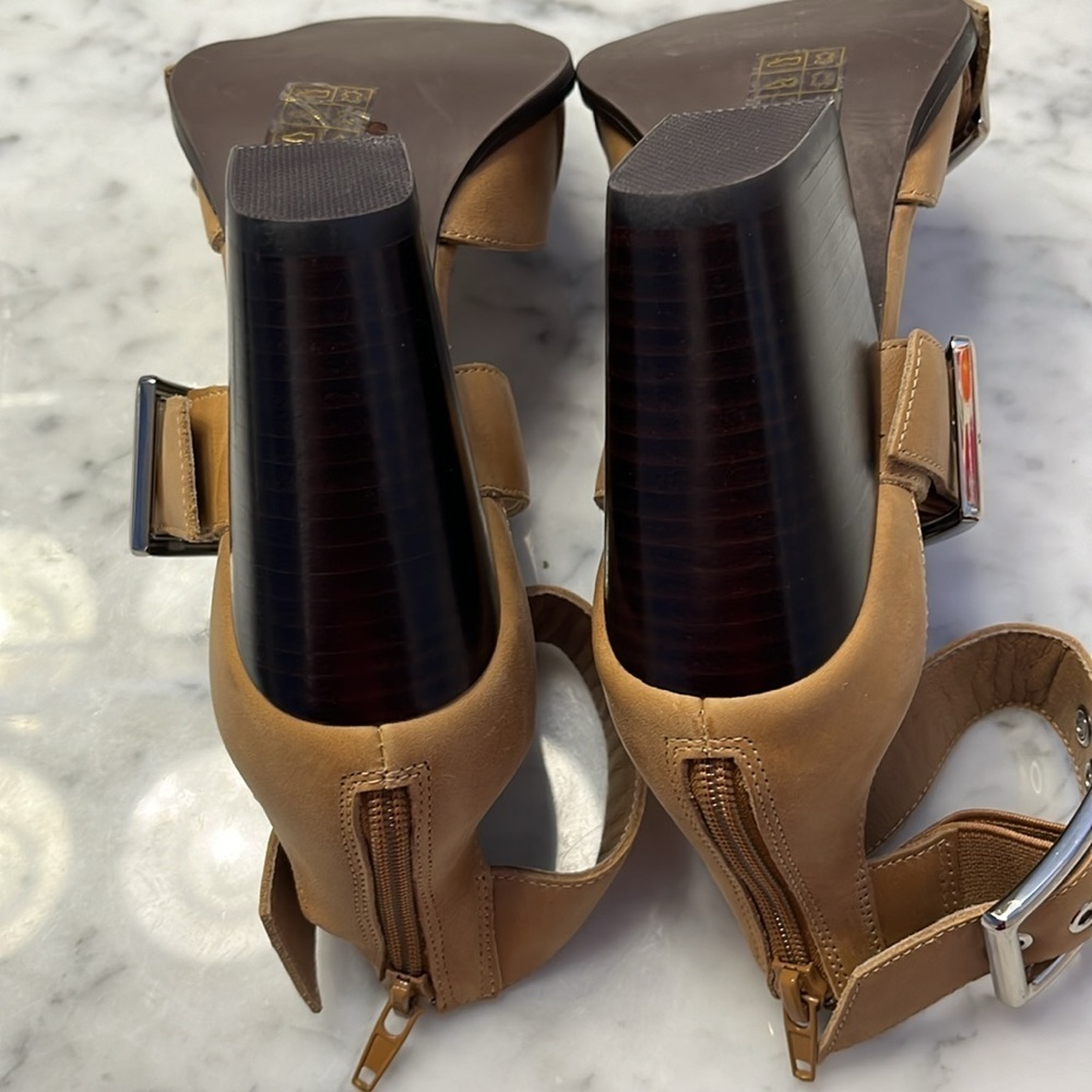 Free People x Jeffrey Campbell Hendrix Heels Tan Size 6 NWT - Picture 11 of 13